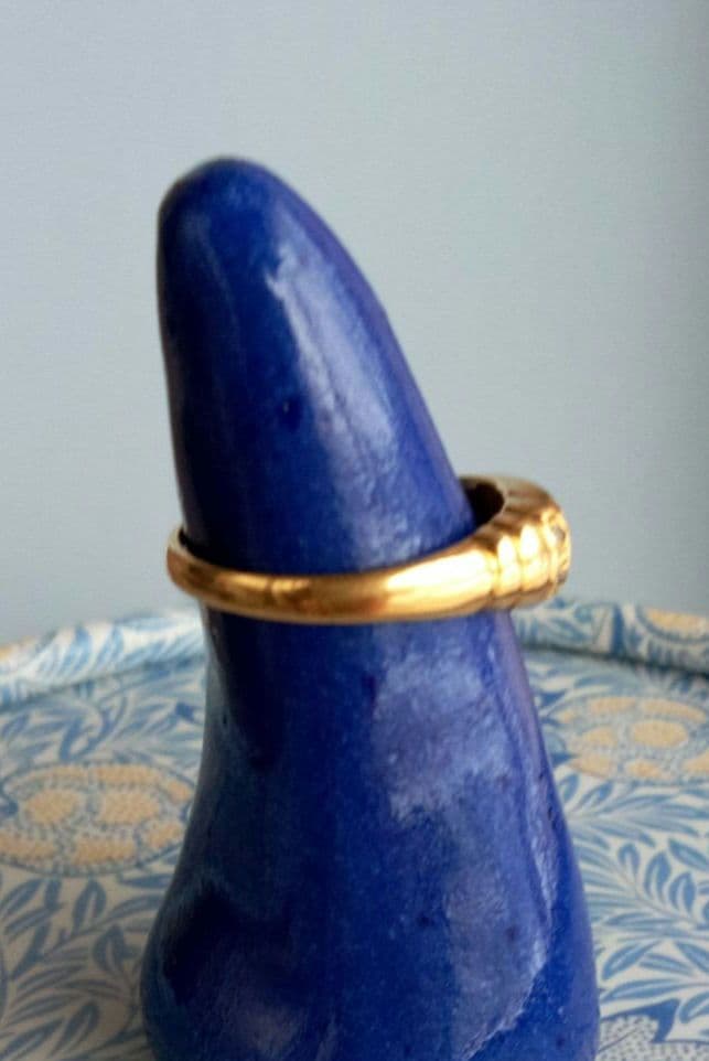 K18yg ラピスラズリインレイ リング 12号 2.23g