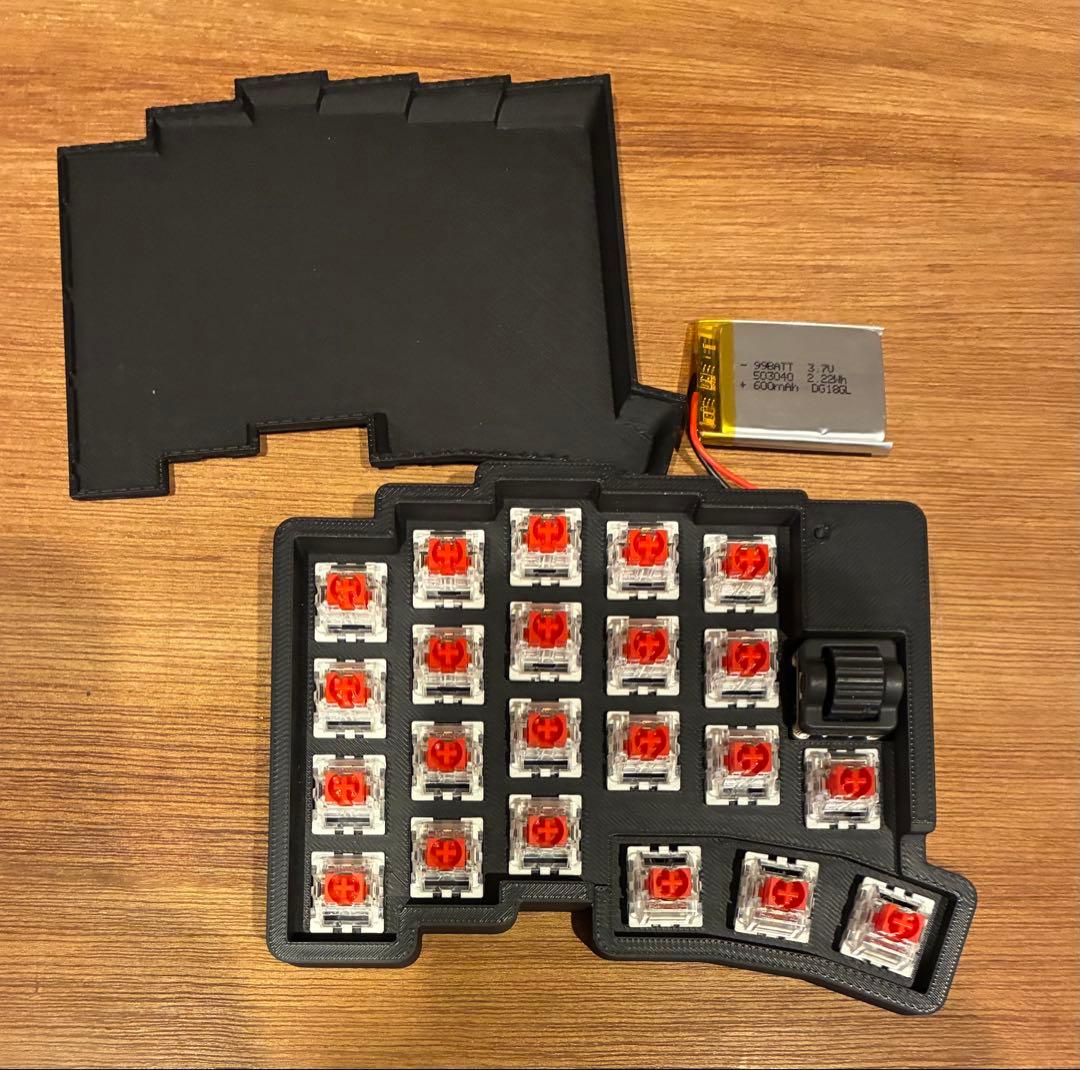 自作キーボード roBa ブラック 完成品 ちょいカスタム - メルカリ