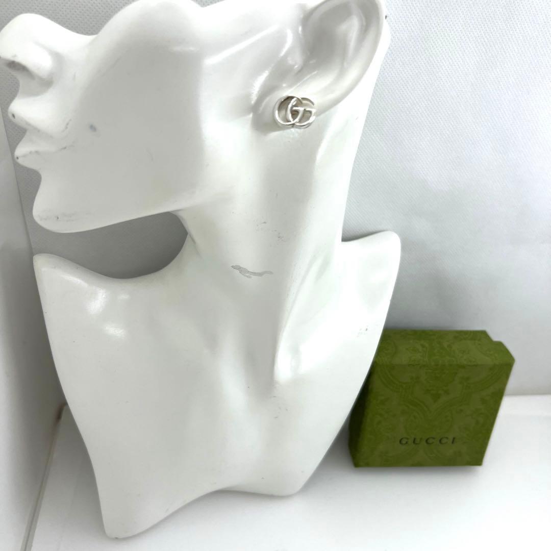 GUCCI ダブルG スタッズ 片耳 ピアス 053361 - メルカリ