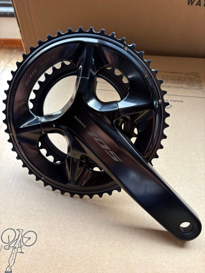 シマノ105 FC-R7100 クランクセット 50/34T 170mm【新品】 SHIMANO 「シマノ」 105 FC-R7100 50-34T 170mm クランクセット / 有明