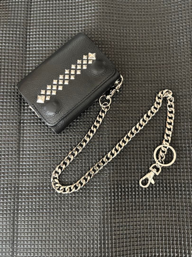 激レア）CALEE ブラックレザー 三つ折り財布 山田蓮 - メルカリ