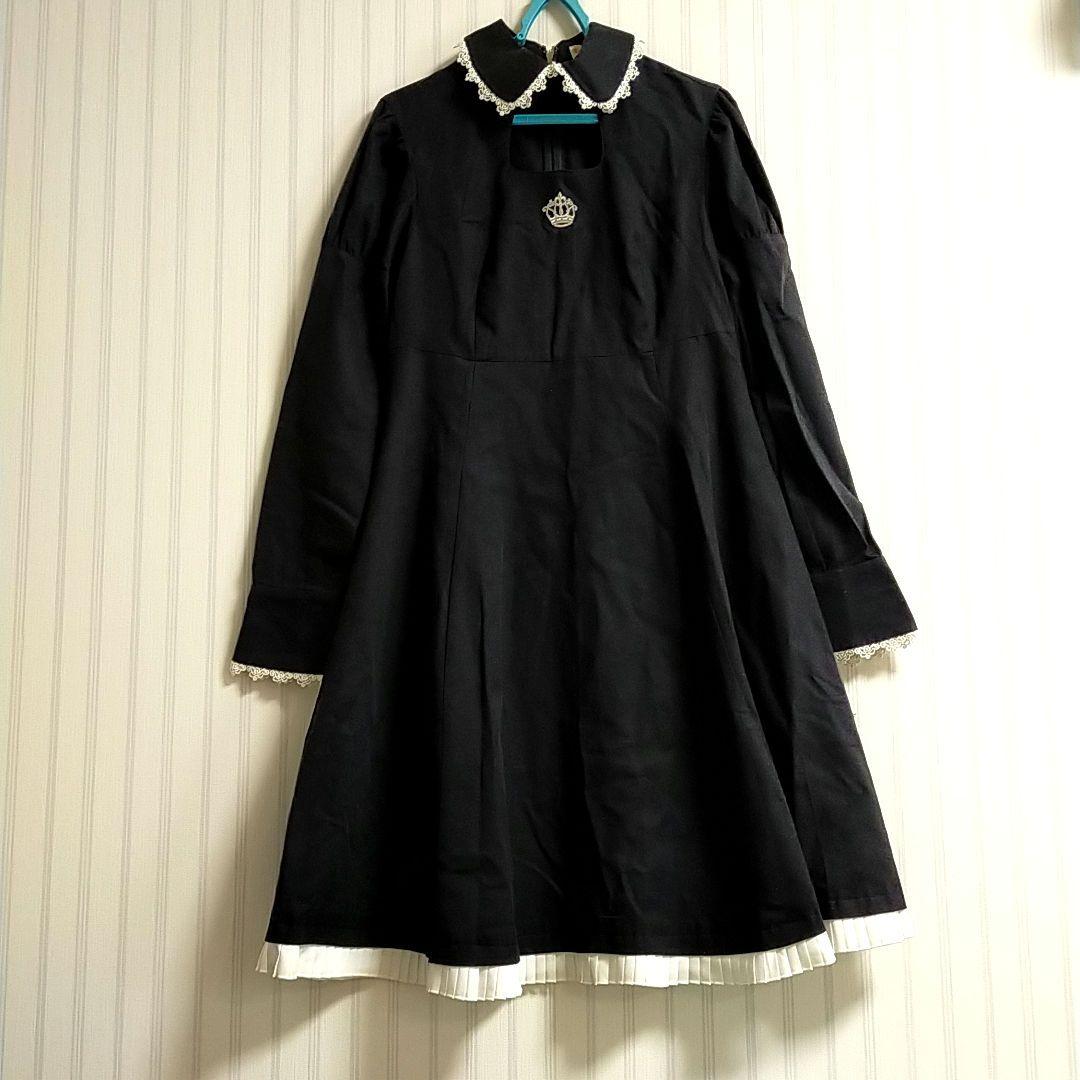 エミリーテンプルキュート　2000s　ゴシックレース王冠ワンピース　ロリータ エミリーテンプルキュート レジメンタル 王冠 ワンピース ブラウン