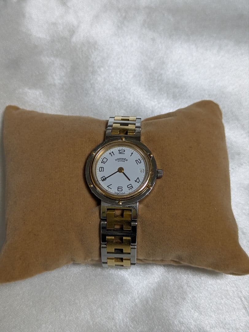 エルメス時計/極美品クリッパー/電池交換済み/新品仕上げ正常稼働品