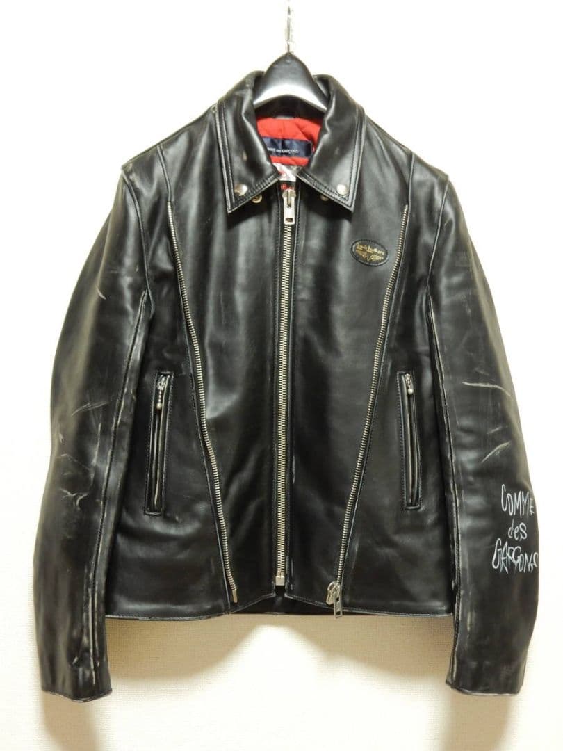 コムデギャルソン×ルイスレザーLewisLeathers111トライデント34 - メルカリ