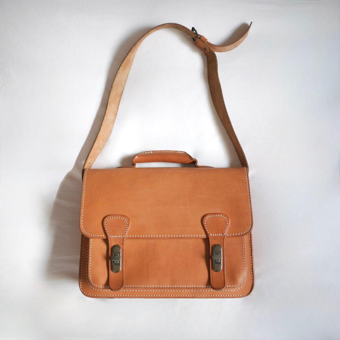 Ruiter Tassen ルイタータッセン ヌメ革 バッグ Ruiter Tassen / ルイタータッセン フラップ式 ヌメ革 牛革 2WAY