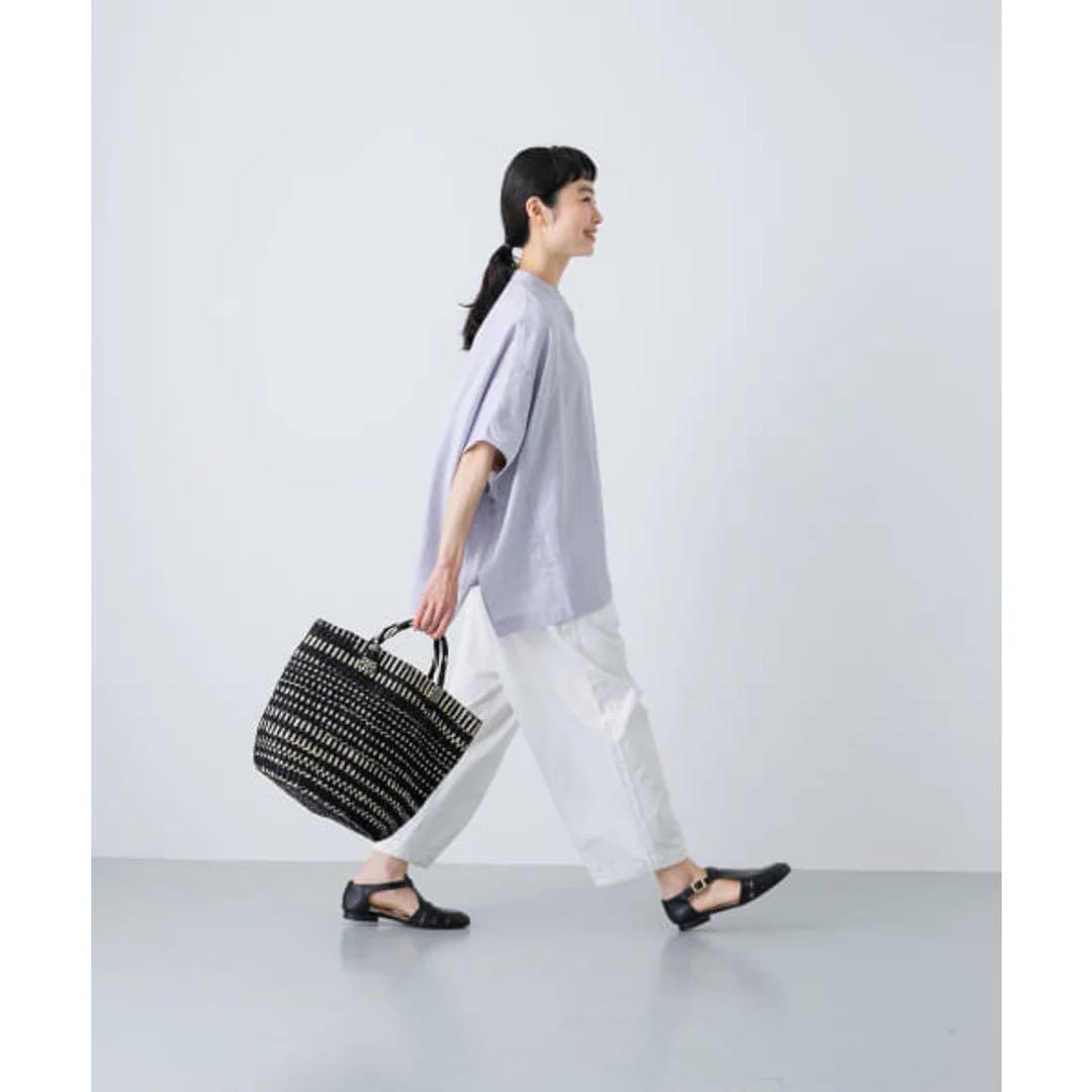 かぐれ リネンスクエアケープシャツ ラベンダー - メルカリ