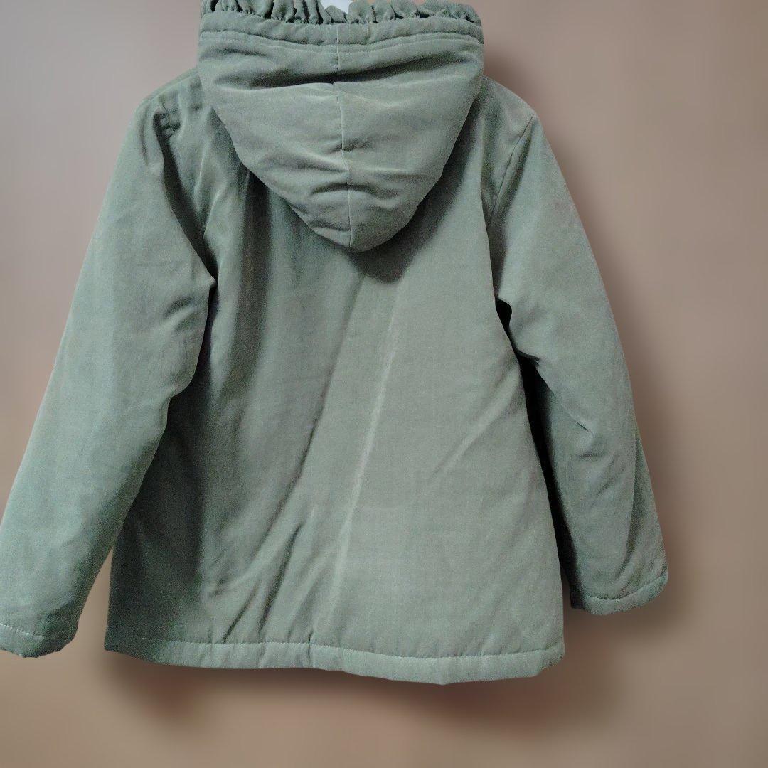 オリーブグリーン フード付きジャケット - メルカリ