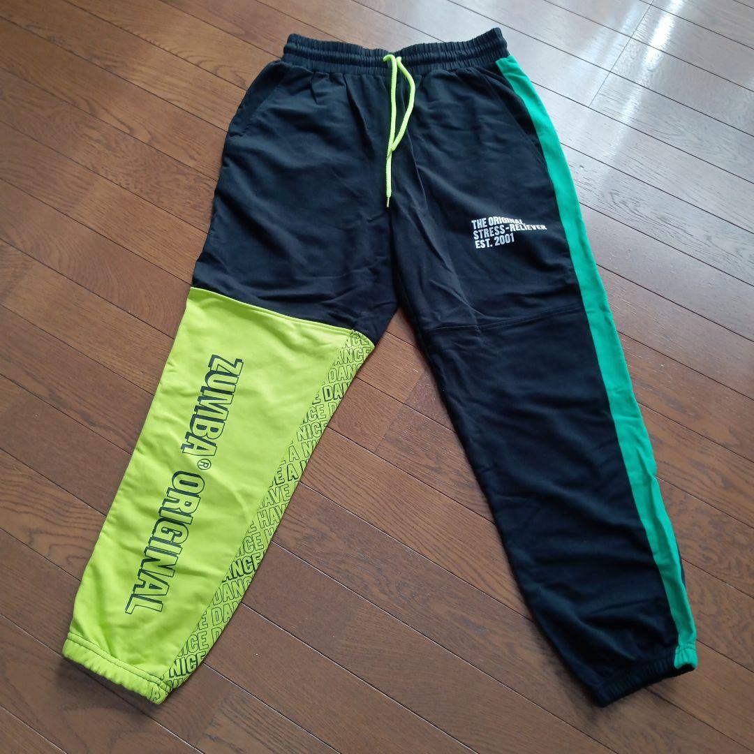 ZUMBA ジョガーパンツ ブラック/グリーン/イエロー - メルカリ