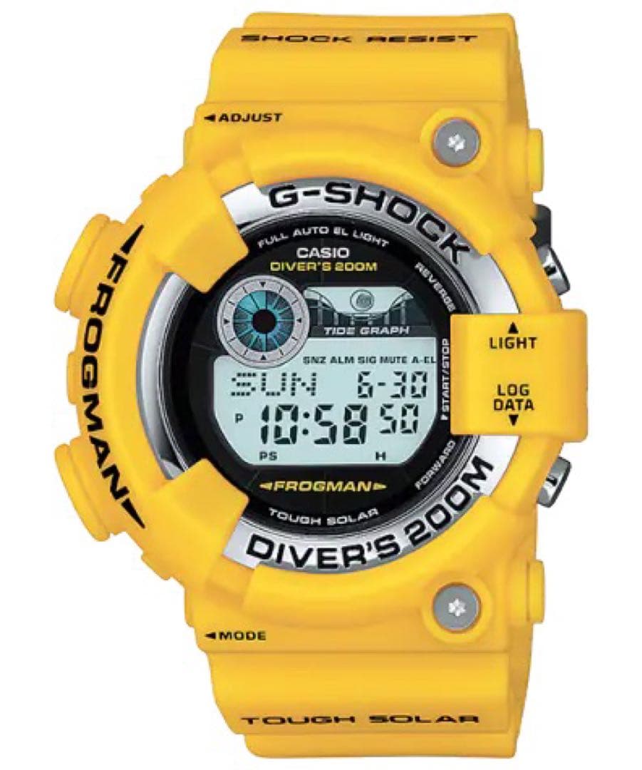 フロッグマンMASTER OF G - SEAGF-8250-9JF G-SHOCK カシオ 腕時計 フロッグマン GF-8250-9JF イエロー 【中古