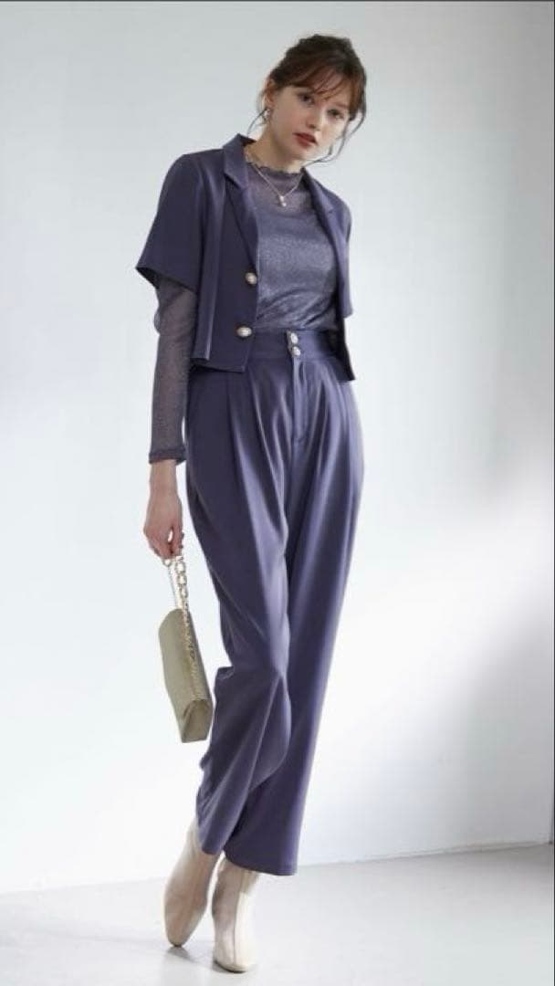 ‼️‼️ねっこ‼️‼️【etoll.】3 pieces ジャケット＆パンツ etoll エトル 3piecesジャケット＆パンツセットアップドレス[品番