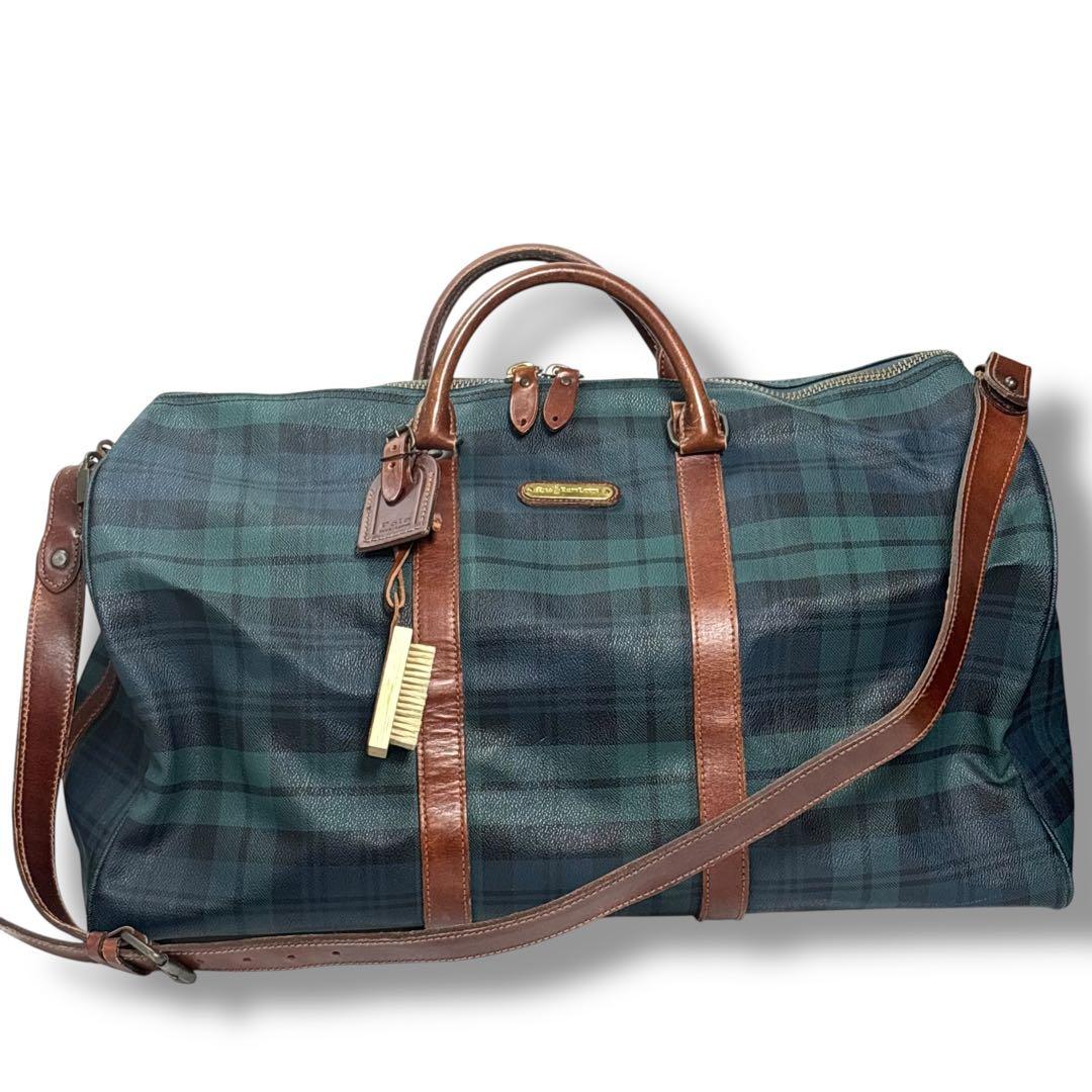 ポロラルフローレン ボストン ショルダー 2WAY クラッチバッグ付き