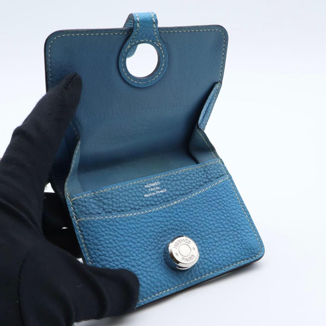 極美品】HERMES ドゴンコンパクト コインケース ブルージーン - メルカリ