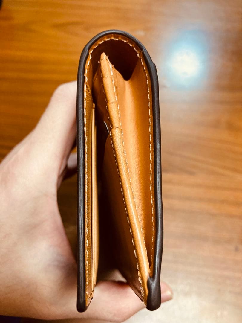 未使用】ロカド シェルコードバン 長財布 ライトブラウン - メルカリ