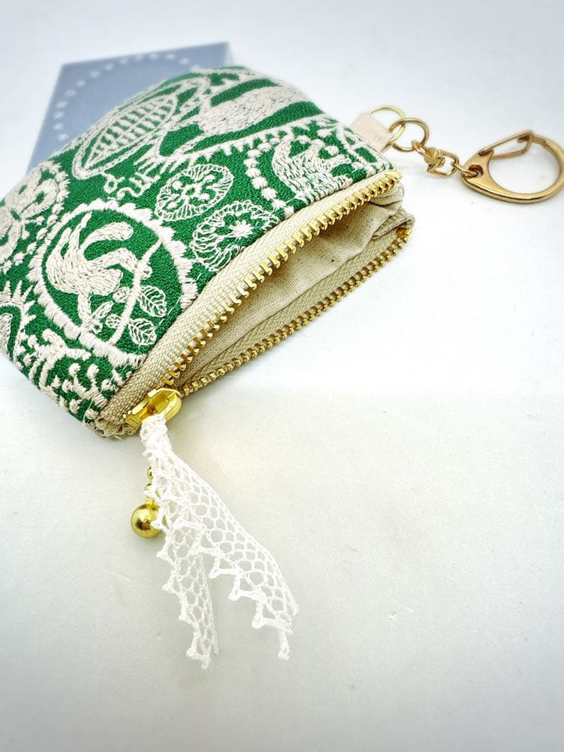 jungle reliefの小さなミニポーチ ミナペルホネン グリーン - メルカリ
