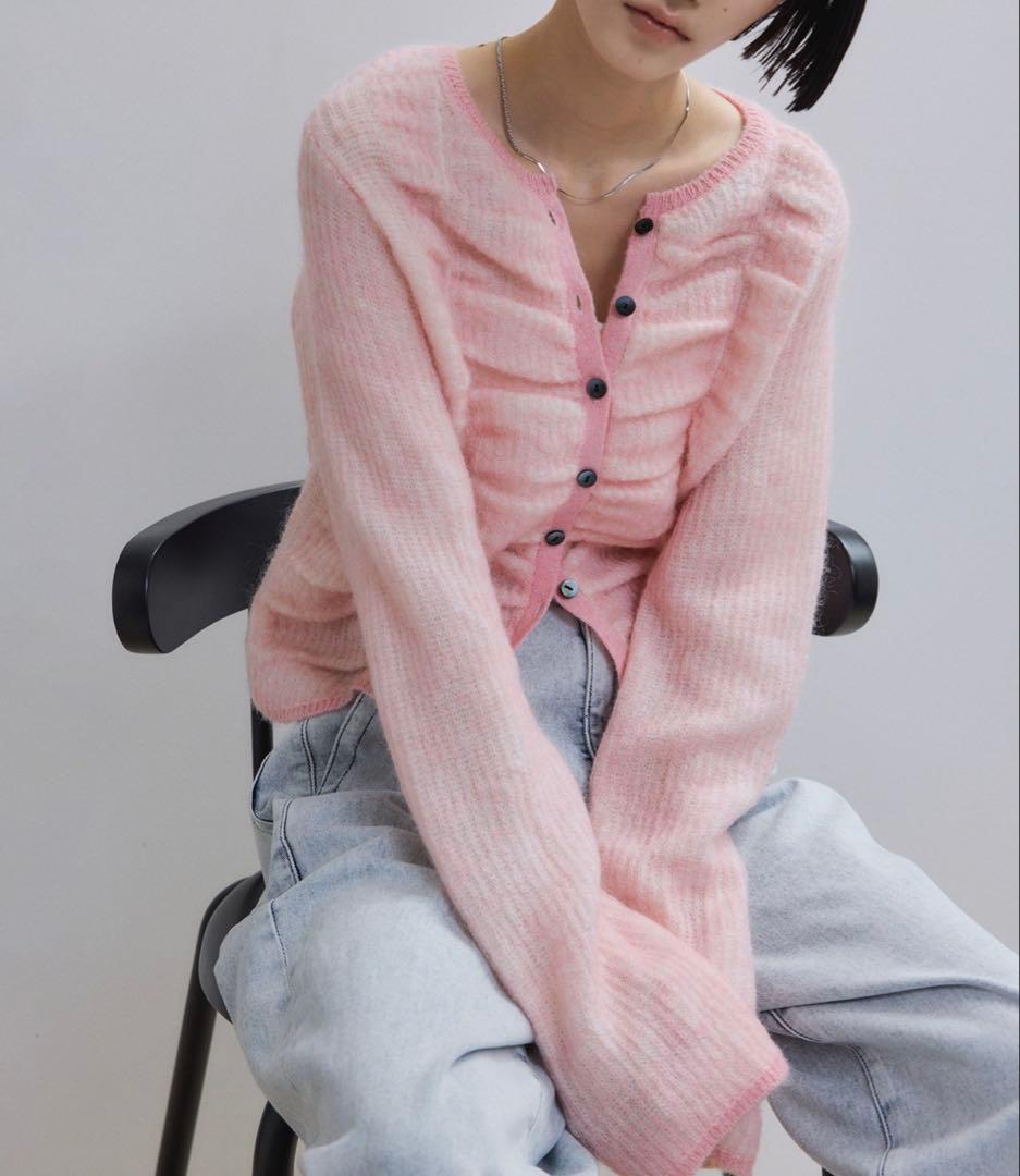 ADAM ET ROPÉ] 2025AW ダブルモヘアシャーリングカーディガン - メルカリ