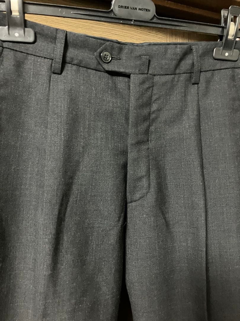 90s agnes b homme セミワイドストレートスラックス ウール - メルカリ