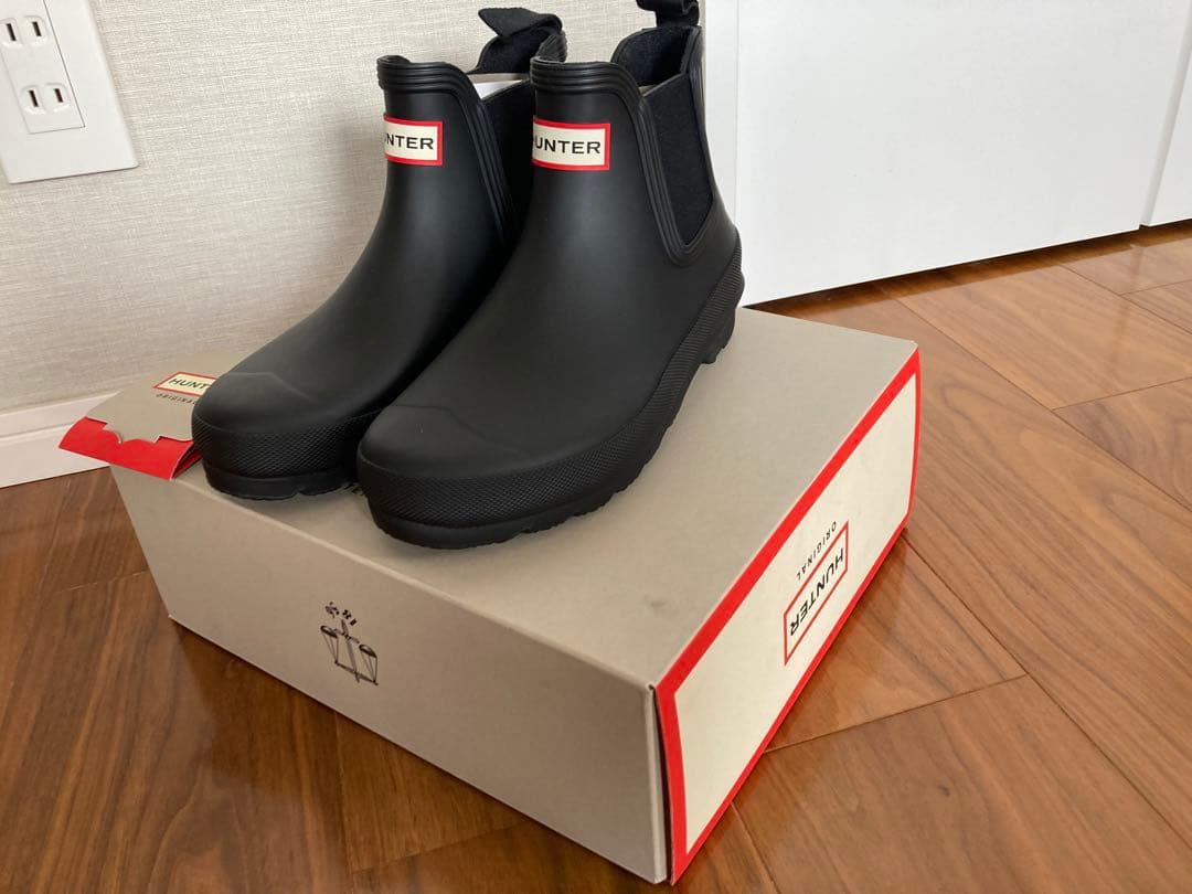 【新品】HUNTER レインブーツ 23cm ブラック　梅雨対策に！ 楽天市場】HUNTER ハンター レインブーツ オリジナルリファインド