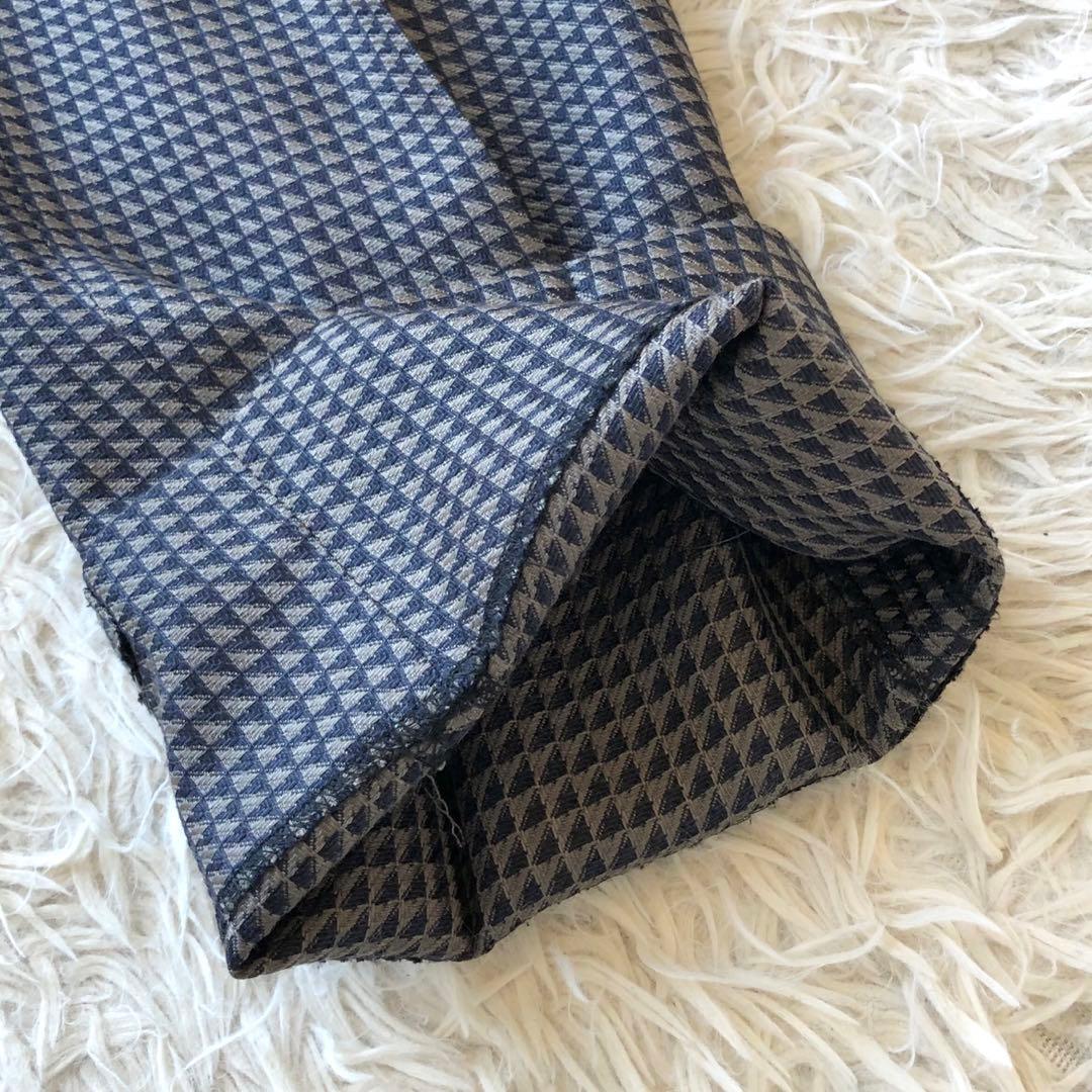 極美品 現行 XL】エトロ スラックス ジオメトリック柄 ペイズリー 絹 毛