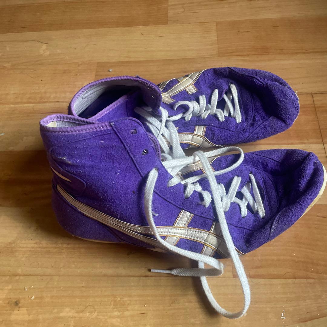 アシックス旧オーダーレスリングシューズ - メルカリ