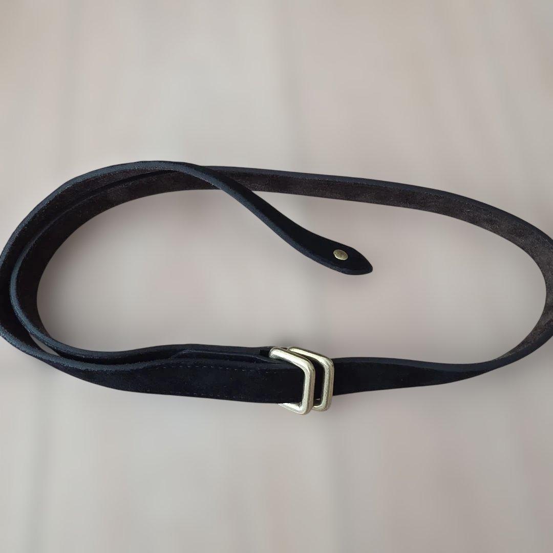 カジャ　kaja スエード ベルト 黒 茶　ブラック　ブラウン　OVY KAJA REVERSIBLE SUEDE SQUARE RING BELT | KAJA