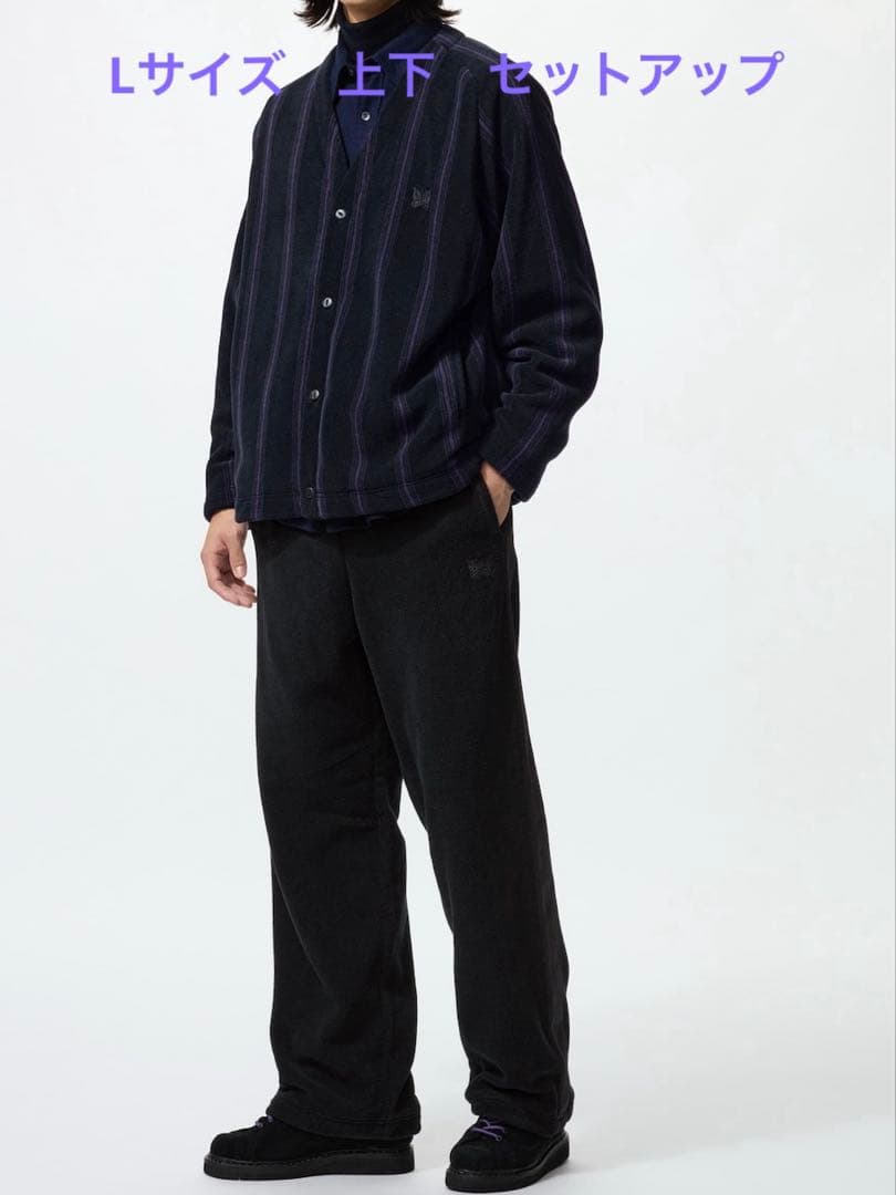 UNIQLO and NEEDLES ブラック L セットアップ ユニクロ - メルカリ