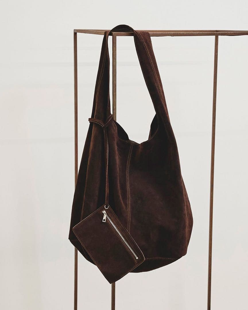 todayful /Suede Leather Totebag - メルカリ