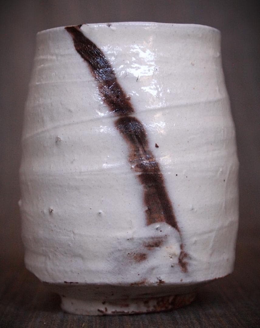 人気作家☆人気作家☆辻村塊【師＆父：辻村史朗】☆粉引湯のみAA