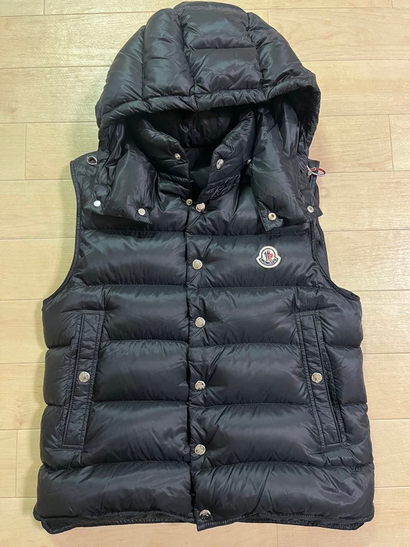【美品】MONCLER BILLECART ダウンベスト サイズ2 黒 MONCLER】モンクレール『BILLECART ダウンベスト size2』E20914338649
