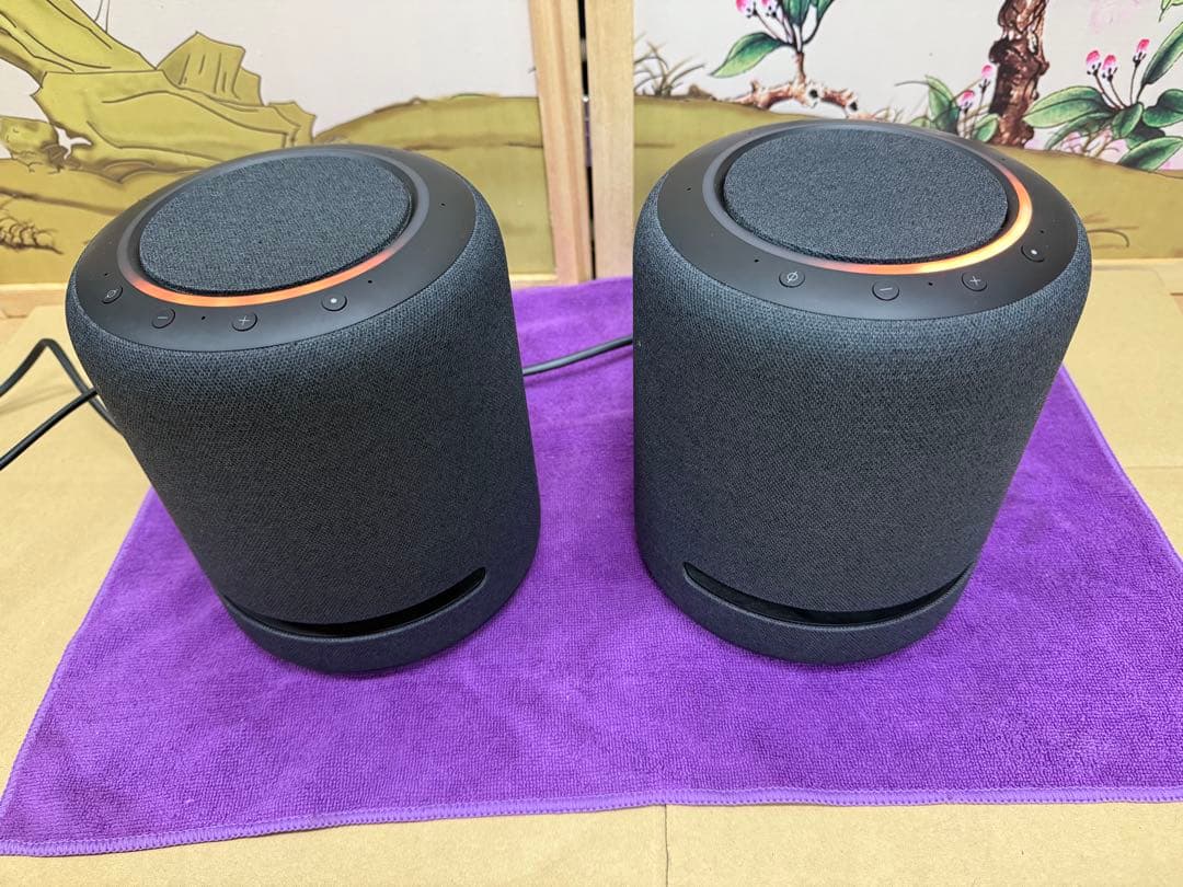 【2台セット】Amazon Echo Studio スマートスピーカー Echo Studio（2台）レビュー：AUX接続でPCスピーカーとして使ってみた