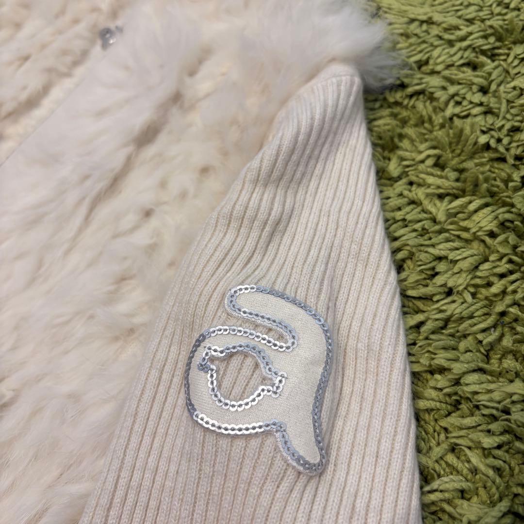 archivio アルチビオ ジップジャケット アイボリー ラビットファー 38