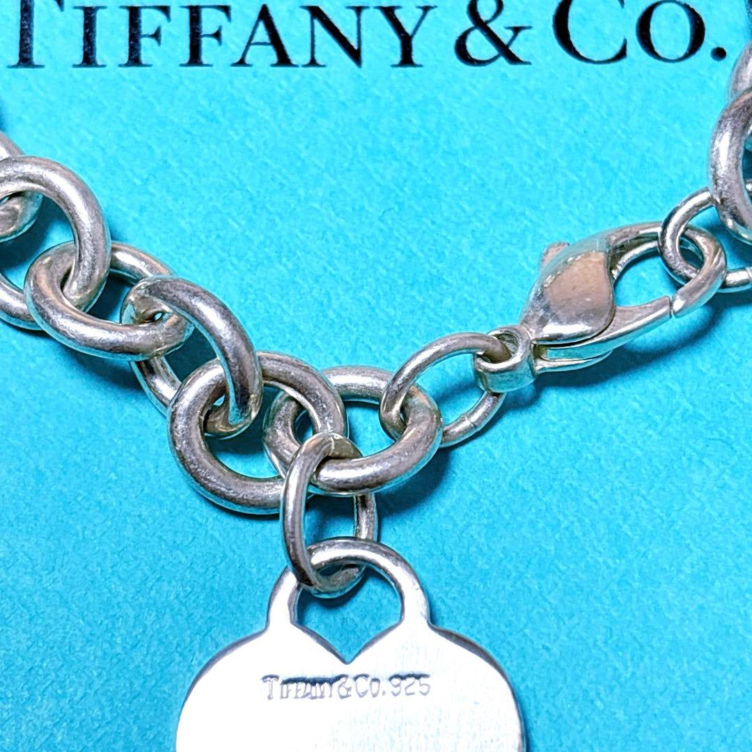 【美品】19.2cm ティファニー ハートタグ ブレスレット シルバー925