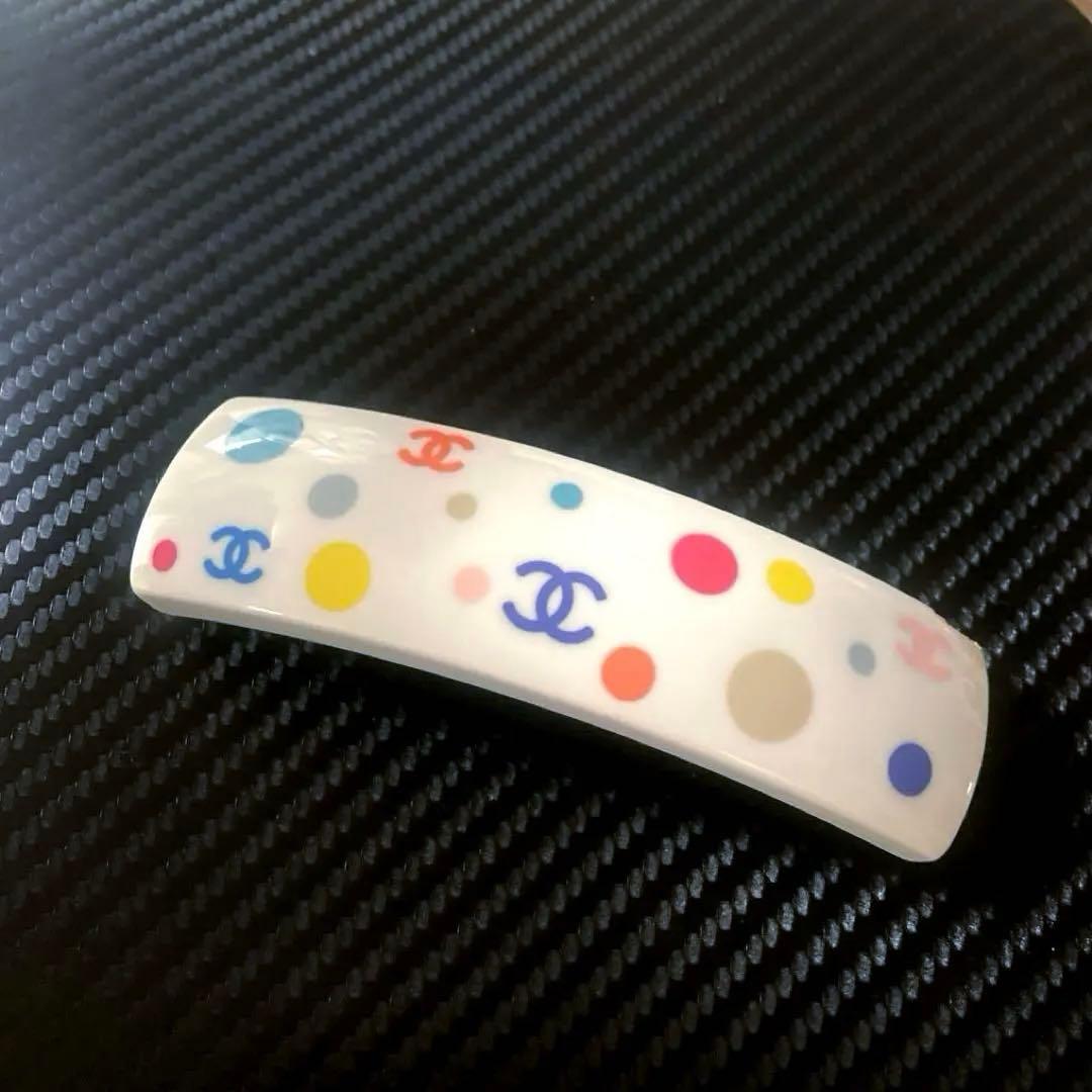 CHANEL ヘアバレッタ☆ココマークフランス製.裏刻印あり(小カケあり