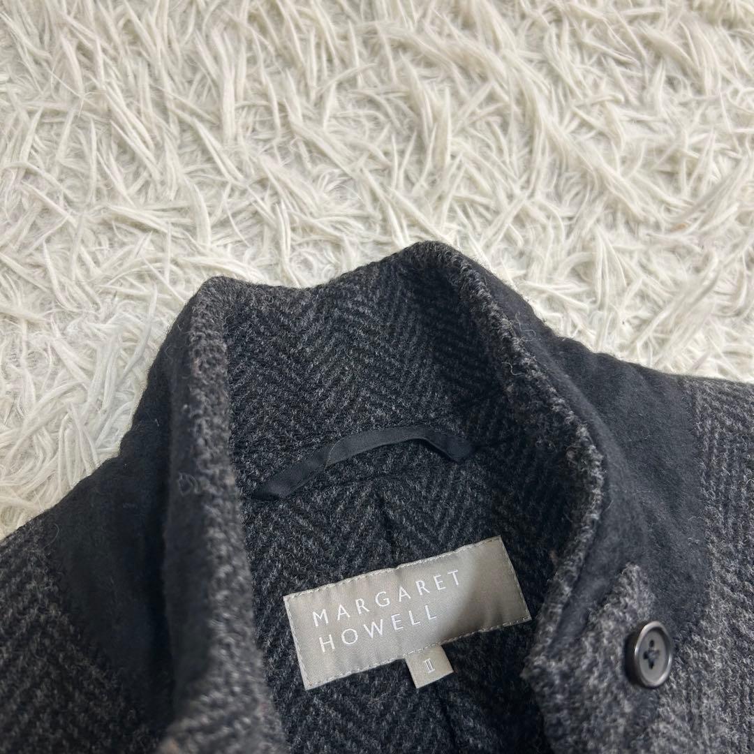 16600✨マーガレットハウエル ヘリンボーン チェスターコート 比翼