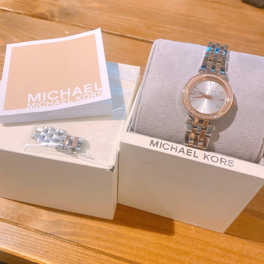 MICHAEL KORS アナログ時計 シルバー/ゴールド - メルカリ