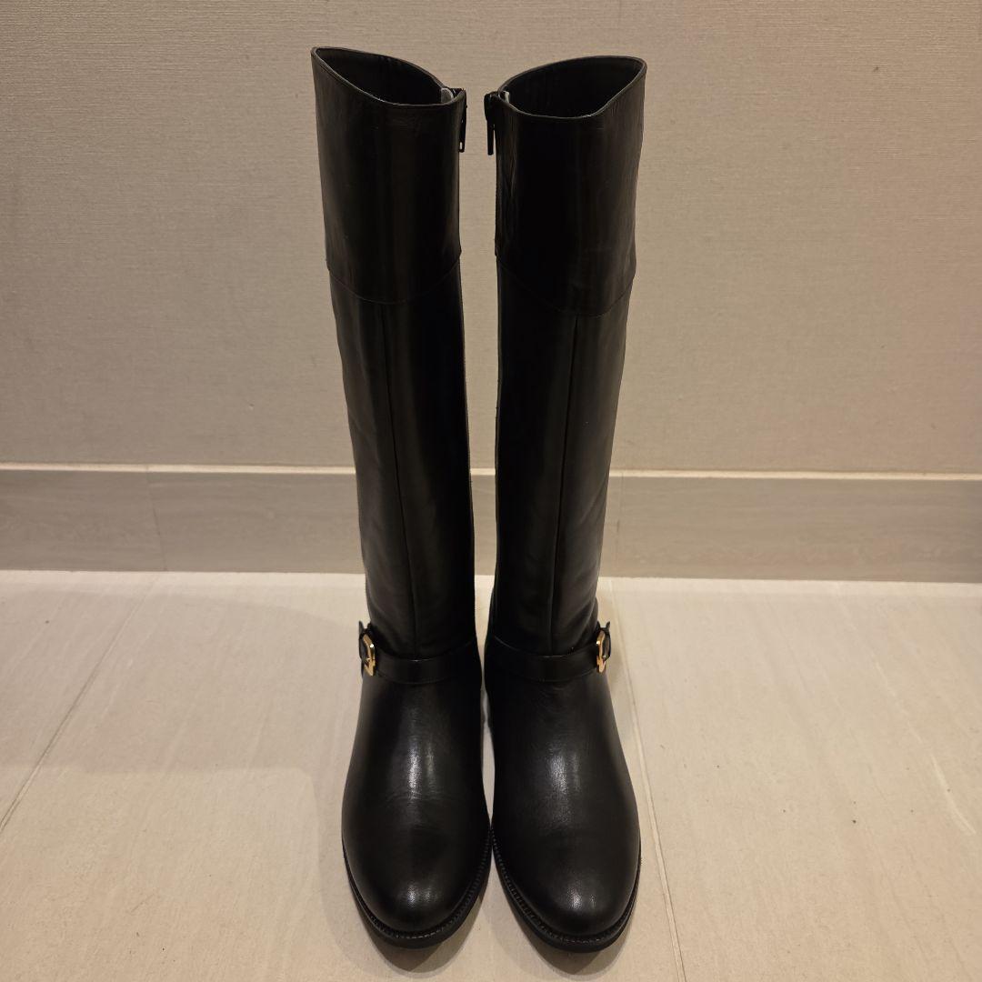 ほぼ未使用 アシックス ジーロ ロングブーツ ジョッキー サイドジップ