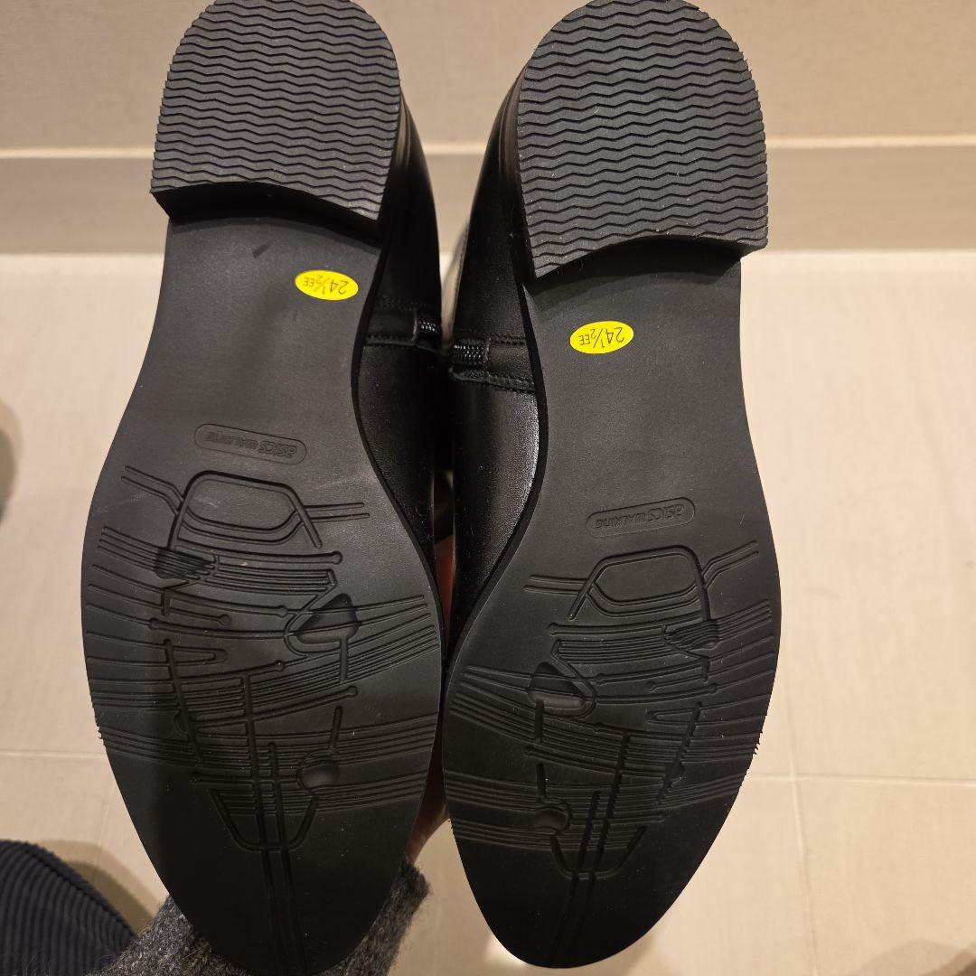 ほぼ未使用 アシックス ジーロ ロングブーツ ジョッキー サイドジップ