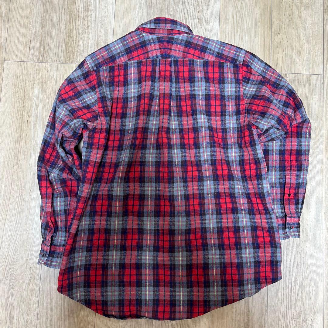 D.C.WHITE IVY B.D.Tartan RED M チェック シャツ