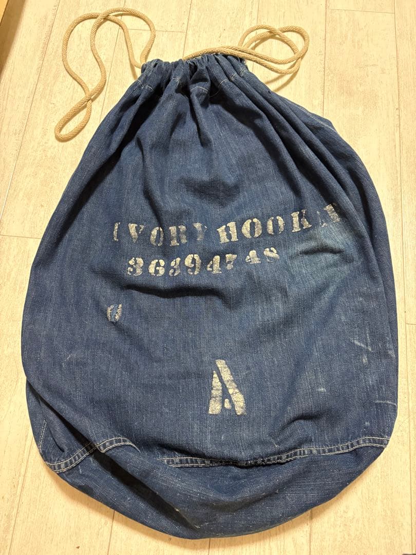 BONZE-61 【希少】40's～ デニムランドリーバッグ BONZE-61様専用 【希少】40´s～ デニムランドリーバッグ-【即出荷】
