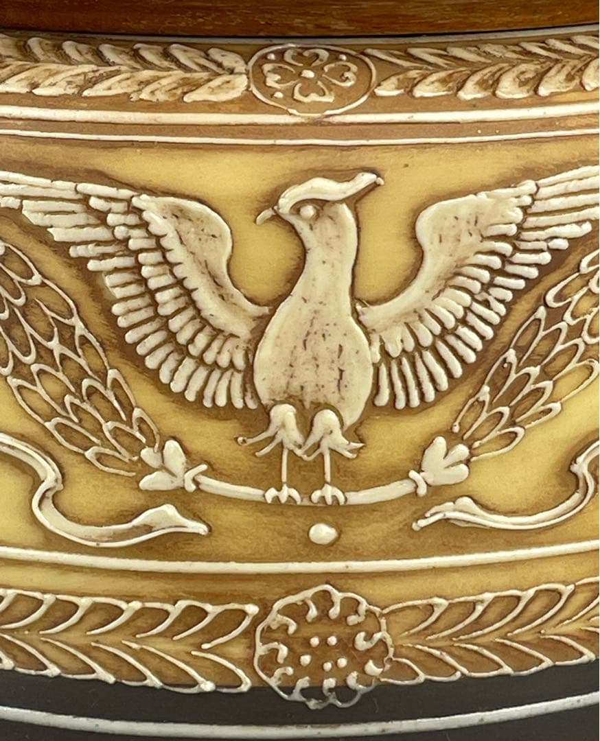 希少】オールドノリタケ ヒュミドール 葉巻入れ 鷹 鷲 イーグル紋