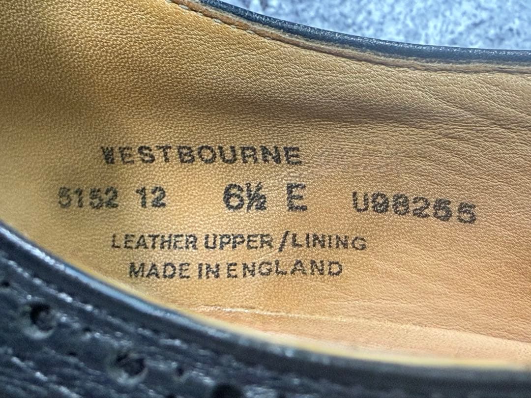 クロケット&ジョーンズ　ウエストボーン　6.5E　ブラック　348ラスト