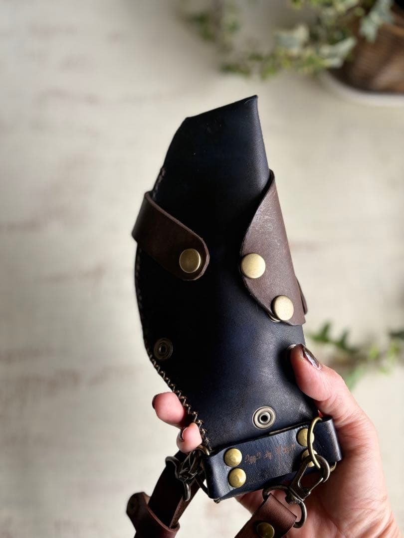 バンソン様専用 手染めダークネイビー、ダークブラウンの男前なシザー