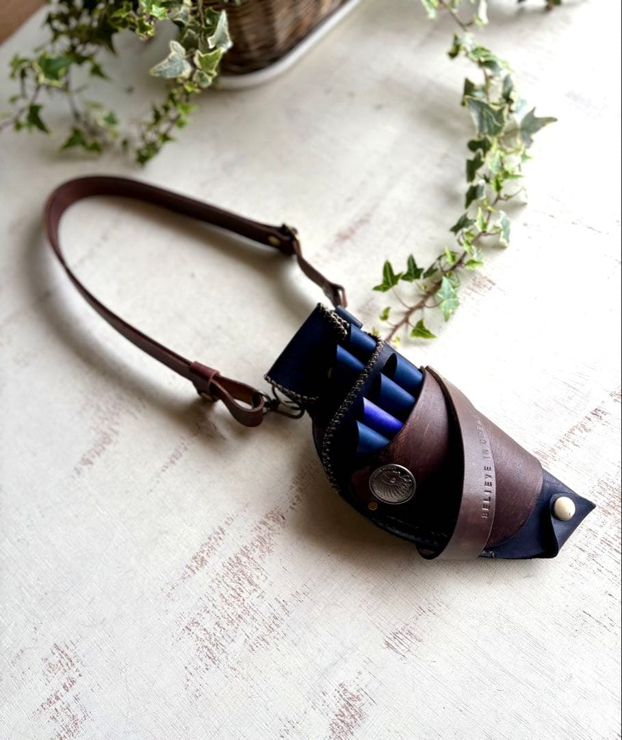 バンソン様専用 手染めダークネイビー、ダークブラウンの男前なシザー