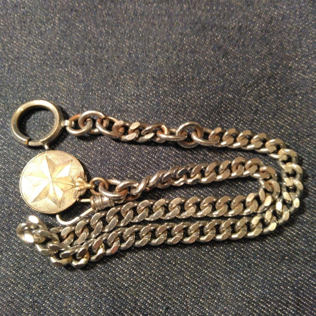 古い懐中時計 アンティーク チェーン ビンテージ A カバーオール