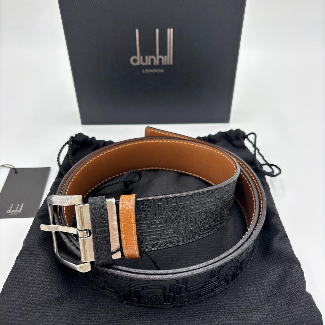 新品未使用】dunhill ダンヒル レザー ベルト ブラック D-Eight - メルカリ