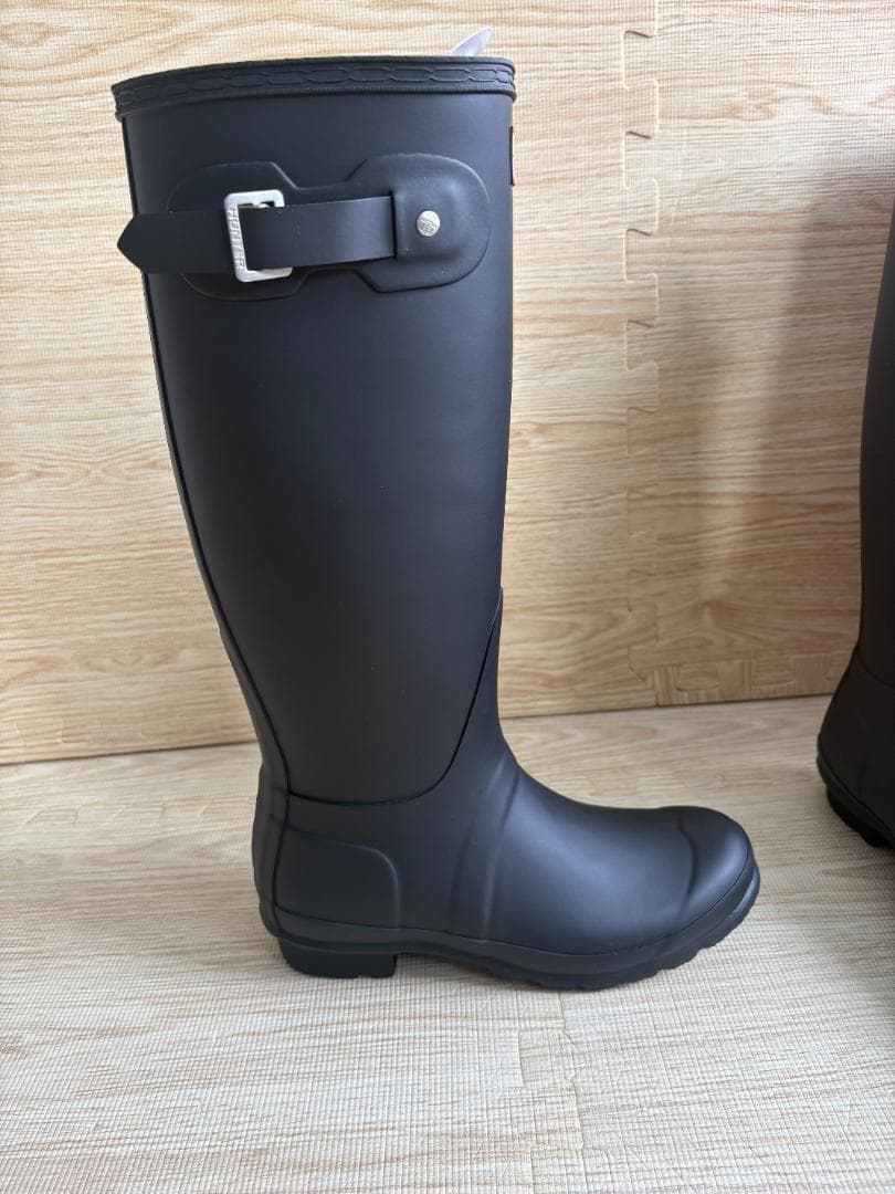 HUNTER ブラック ロングブーツ 24.0cm 試着のみの新品・未使用品