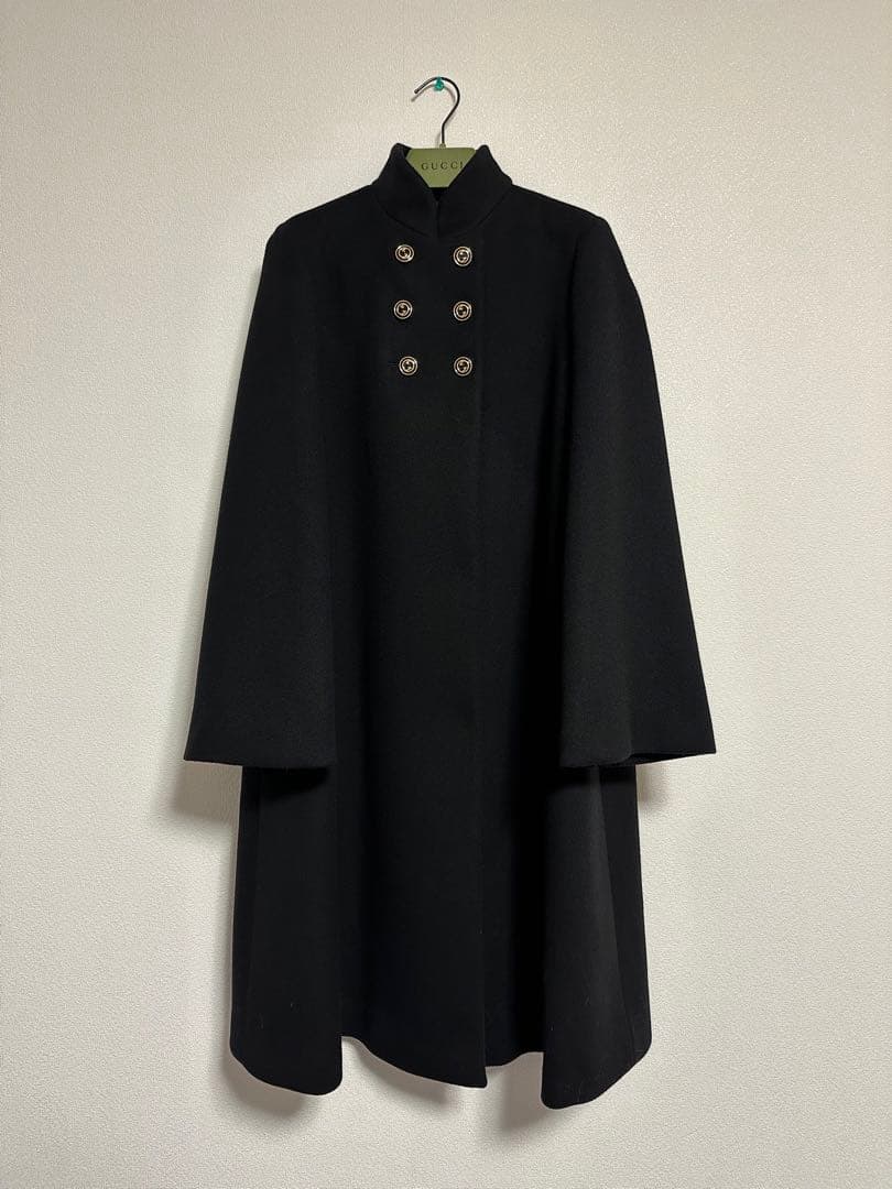 新品 GUCCI インターロッキングGウールコート グッチコート 矢田亜希子