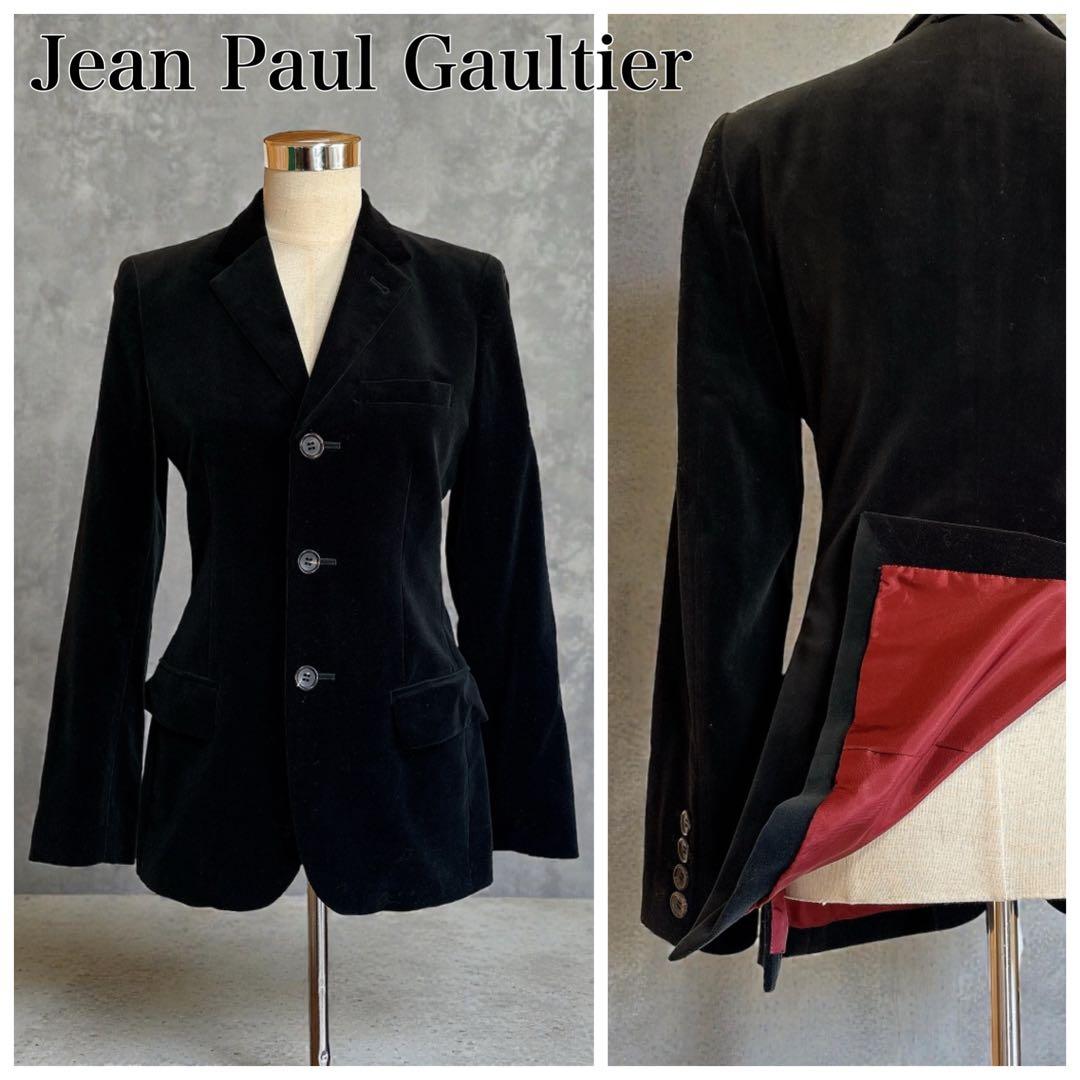 Jean Paul Gaultier FEMME ベルベット ジャケット 黒 ジャンポールゴルチエ ファムJean Paul GAULTIER FEMME ドーナツダブル