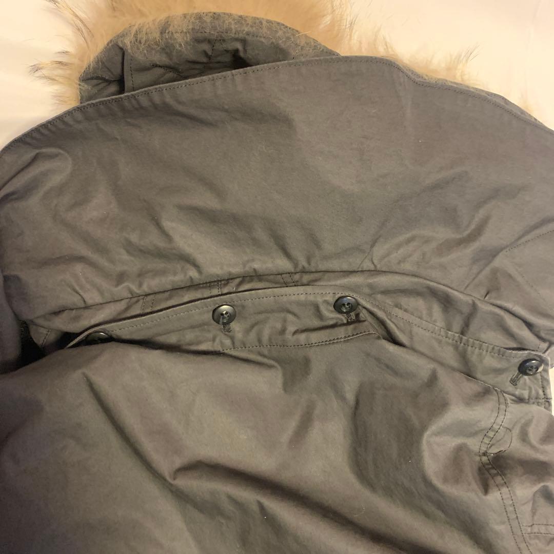 モッズコート取り外しファ付ブラックサイズ44 暖Thinsulate