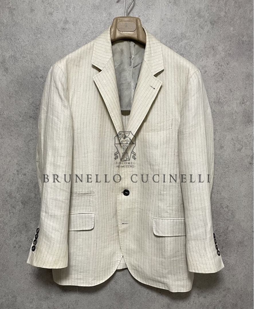 BRUNELLO CUCINELLI】定価約50万円〜リネンジャケット 48 - メルカリ