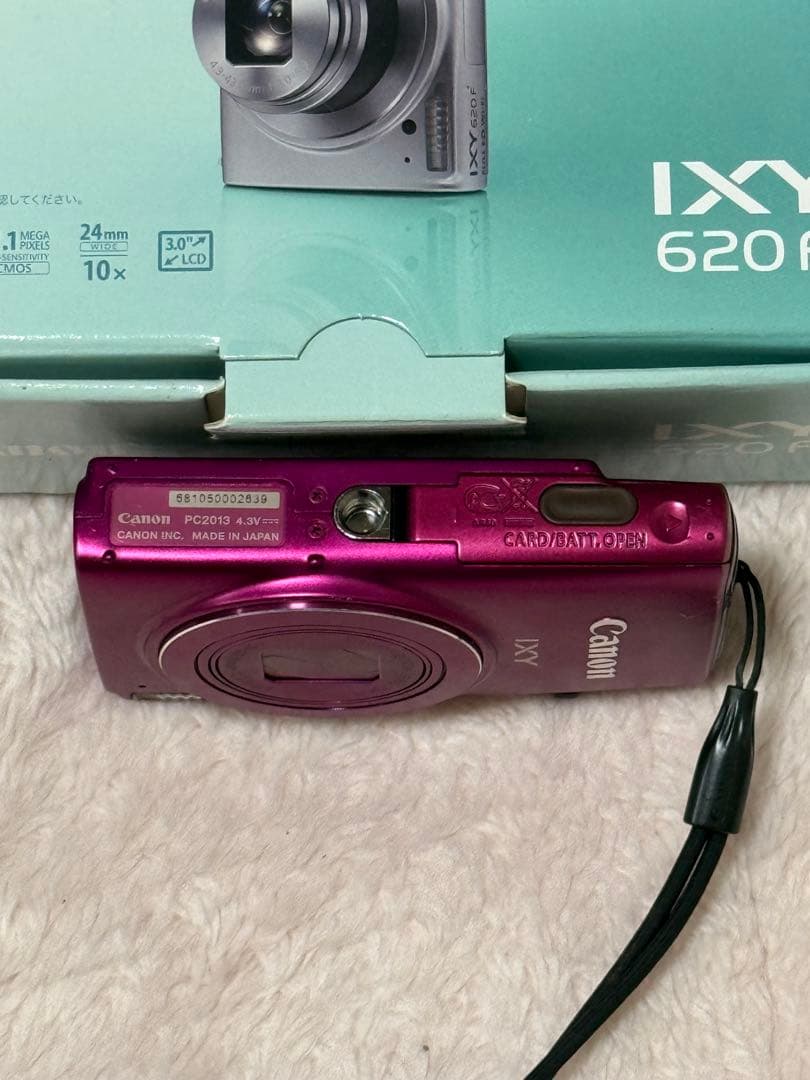 動作確認済】 Canon IXY 620F ピンク 本体 付属品 充電器 SD